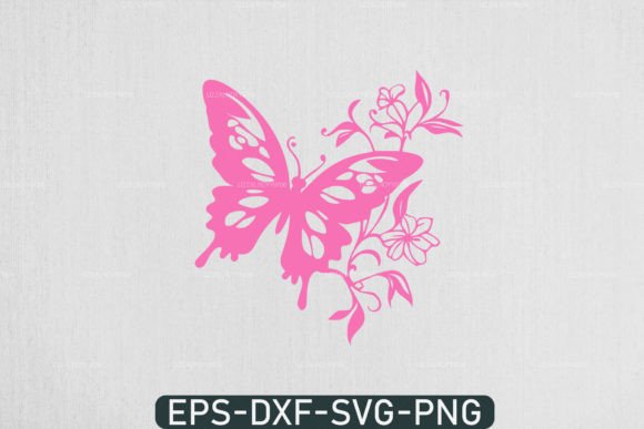 Floral Butterfly Svg, Flower Svg Files
