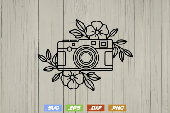 Floral Camera Svg, Photographer SVG
