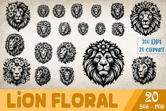 Floral Lion SVG Bundle Review